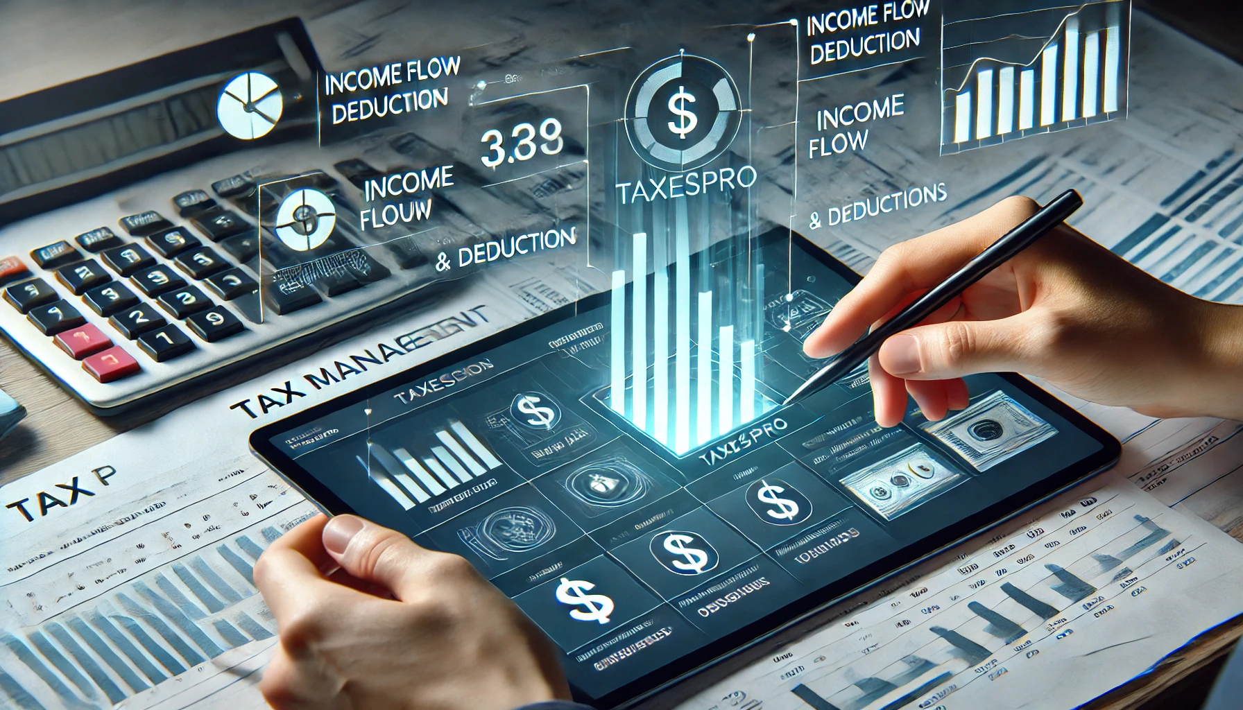 Captura de pantalla de un software de gestión fiscal utilizado por TaxesPro