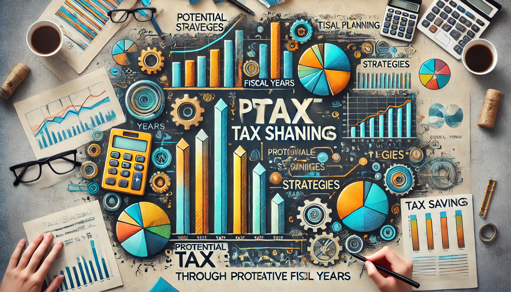 Gráfico colorido que muestra el potencial de ahorro fiscal a través de diferentes estrategias
